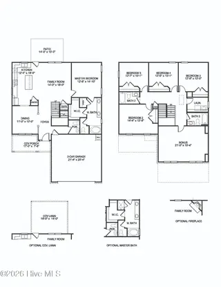 1016 Shadowpine Way Lot 33, Rocky Mount, NC 27804 – photo 4: 2628 Floorplan
