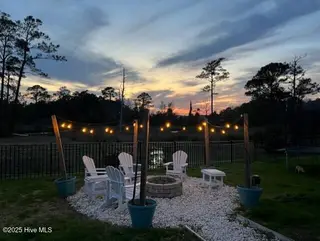 430 Lanyard Drive, Newport, NC 28570 – photo 10: backyard night