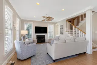 111 Sea Isle North Drive & Slip 7, Indian Beach, NC 28512 – photo 4: Open living room