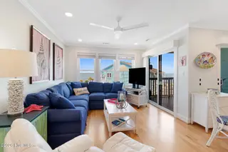 1010 Salter Path Road 6, Indian Beach, NC 28512 – photo 4: Living room with sound views