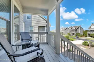 2105 Ocean Boulevard B, Topsail Beach, NC 28445 — 2-bedroom condo in Serenity Point, Topsail Beach, NC, photo 14 of 36: Front Porch
