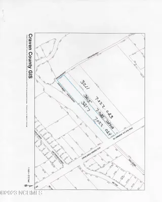 3215 Old Cherry Point Road, New Bern, NC 28560 – photo 3: GIS Map of 3211, 3215 and 3217 Old Cherr