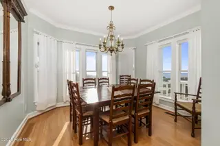 3107 Ocean Drive, Emerald Isle, NC 28594 – photo 6: Dining room w/ corner views