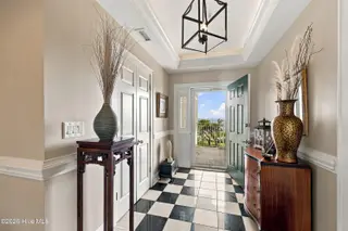 150 Lands End Court A42, Morehead City, NC 28557 — 3-bedroom condo in The Shores at Spooners Creek, Morehead City, NC, photo 7 of 50: Foyer to Front Door