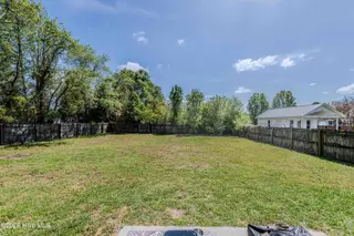 126 Forest Bluff Drive, Jacksonville, NC 28540 — 3-bedroom home in River Hills, Jacksonville, NC, photo 3 of 22: Backyard