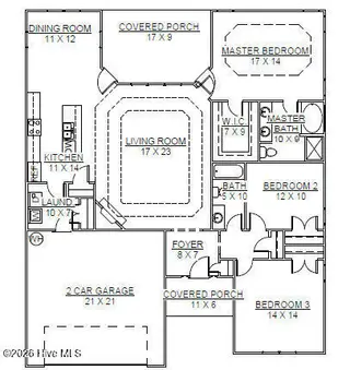 1008 Croaker Court, New Bern, NC 28562 – photo 3: Floor Plan