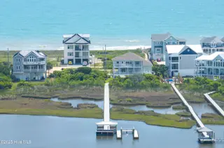 601 New River Inlet Road, North Topsail Beach, NC 28460 – photo 9: 601 New River Inlet Road - Aerial - Edit