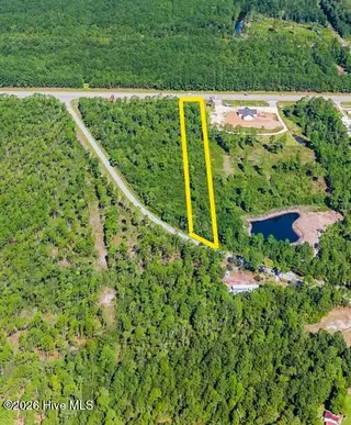 2.41ac Wilmington Highway, Holly Ridge, NC 28445 — lot, Holly Ridge, NC, photo 5 of 20: Drone Aerial