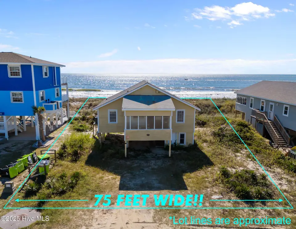 2011 W Beach Drive, Oak Island, NC 28465 – photo 1 of 51: Lot lines 2