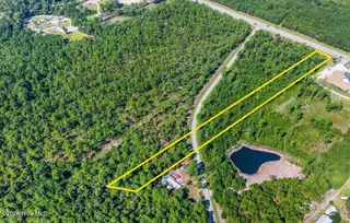 2.41ac Wilmington Highway, Holly Ridge, NC 28445 — lot, Holly Ridge, NC, photo 6 of 20: Drone Aerial