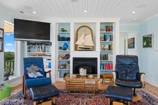 1763 New River Inlet Road, North Topsail Beach, NC 28460 – photo 7: Living room fire