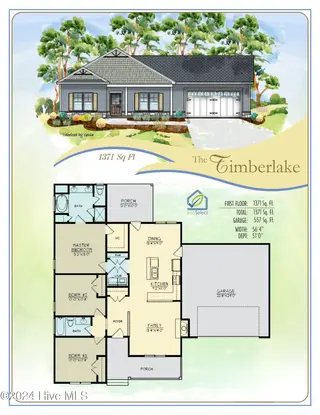 101 Dunbar Hill Drive, Fremont, NC 27830 – photo 3: Timberlake floorplan