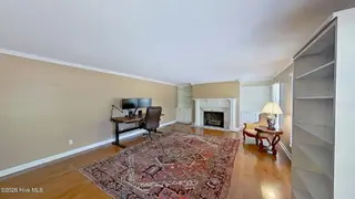 268 Shoreline Drive, New Bern, NC 28562 – photo 16: living room with fireplace