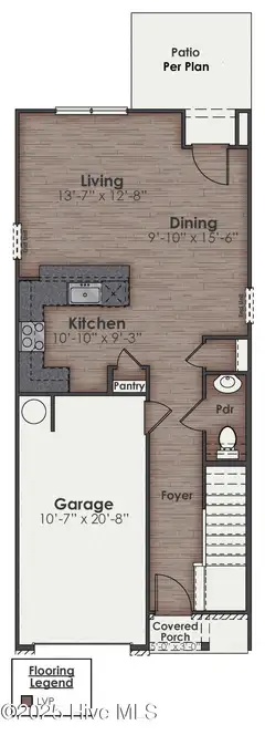 74 Cashmere Court Unit 13, Wilmington, NC 28411 — 3-bedroom townhome in Blake Farm, Wilmington, NC, photo 2 of 42: Pearson 1st Floor