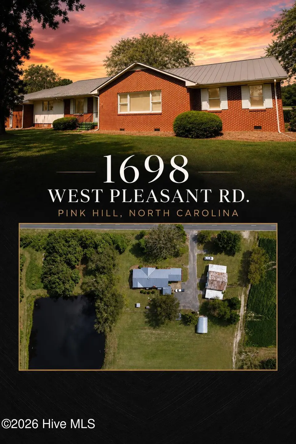 1698 W Pleasant Hill Road, Pink Hill, NC 28572 – photo 1 of 47: Front