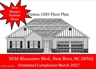 5036 Bluewater Boulevard, New Bern, NC 28562 — 3-bedroom home in Bluewater Rise, New Bern, NC, photo 1 of 12: MLS Photo 9-25-26