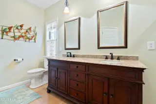 9 Golf Crest Court, Carolina Shores, NC 28467 — 3-bedroom home in Carolina Shores, Carolina Shores, NC, photo 23 of 46: Master Bathroom