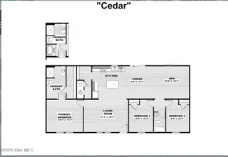 9115 E Calabash Drive SW, Calabash, NC 28467 — 3-bedroom manufactured home in Bonaparte Retreat, Calabash, NC, photo 3 of 27: Floor Plan (002)