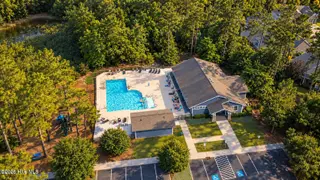 140 Broom Sedge Lane, Southern Pines, NC 28387 – photo 23: Aerial of Clubhouse and Pool
