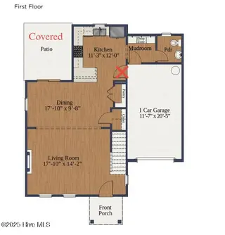 620 Chambers Drive, Southern Pines, NC 28387 – photo 5: First Floor Cutsheet - MLS