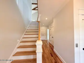 116 Hardwick Lane, Newport, NC 28570 – photo 14: FRONT ENTRY and Access to Upstairs plus