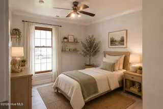 803 Mandarin Trail, Jacksonville, NC 28540 — 3-bedroom home in Mallard Creek, Jacksonville, NC, photo 17 of 36: Guest bedroom 2