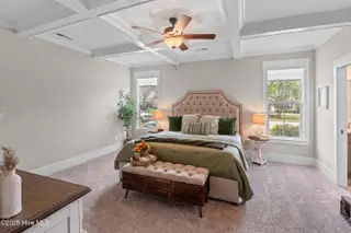 3997 Wyndmere Drive, Southport, NC 28461 – photo 22: Coffered Ceiling in the Primary Suite