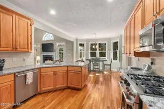 165 Cedar Lane, Newport, NC 28570 — 3-bedroom home in Gull Harbor, Newport, NC, photo 7 of 48: Kitchen w/Wood Cabinetry