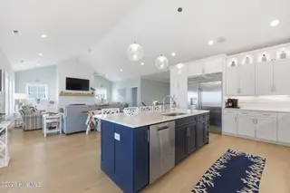 109 Ocean Bluff Drive, Indian Beach, NC 28512 – photo 16: Kitchen and Living Room