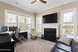 1035 Grandview Drive, Hampstead, NC 28443 – photo 17: Home Office with Gas Fireplace