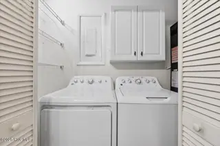 258 Brunswick Avenue W # B, Holden Beach, NC 28462 – photo 21: Laundry Closet With Storage