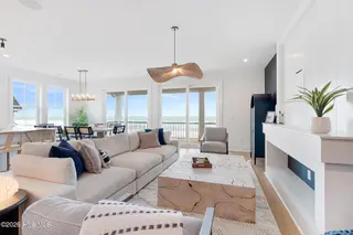3503 Ocean Drive E, Emerald Isle, NC 28594 – photo 12: Living Area with Ocean Views