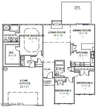 2026 Bluewater Boulevard, New Bern, NC 28562 – photo 3: Floor Plan