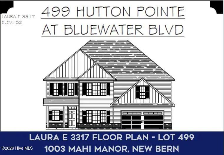1003 Mahi Manor, New Bern, NC 28562 – photo 1 of 12: Elevation - Lot 499