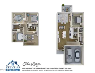 1029 Pine Rdg Court, Castle Hayne, NC 28429 – photo 19: Largo 3-D Floor Plan with disclaimer