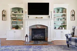 6208 Devonshire Drive, Wilson, NC 27896 — 4-bedroom home in SouthPointe, Wilson, NC, photo 13 of 68: Great Room Fireplace