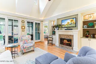 273 Champions Ridge Drive, Southern Pines, NC 28387 – photo 6: Living Room with natural gas FP