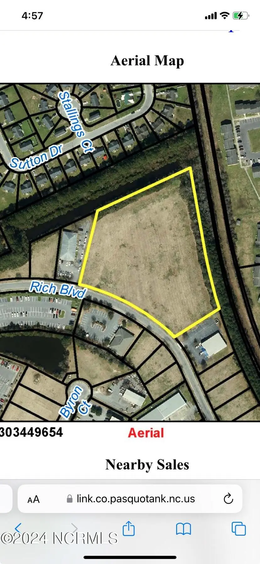 130 39 E Rich Boulevard, Elizabeth City, NC 27909 – photo 1 of 1: Aerial from Tax GIS Card