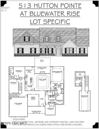 2002 Yellowfin Drive, New Bern, NC 28562 – photo 18: 513-HP Elevation and Floor Plan