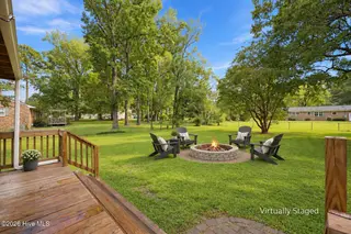 5203 Meadowbrook Drive, Trent Woods, NC 28562 – photo 8: Fire pit view from Deck