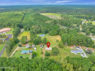 2216 Bell Williams Road, Burgaw, NC 28425 — 3-bedroom manufactured home, Burgaw, NC, photo 19 of 25: Aerial View – Natural Landscape