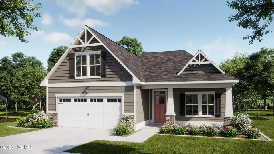 6052 Painted Turtle Place 181, Leland, NC 28451 — 4-bedroom home in Terrapin, Leland, NC, photo 1 of 10: ELEV- CAPE CRAFTSMAN