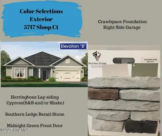 5717 Sloop Court, New Bern, NC 28560 – photo 8: Color Selections- Kitchen 1118 Coral Ree