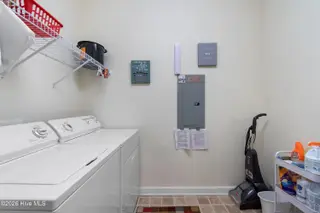 270 Woodlands Way Unit 2, Calabash, NC 28467 — 3-bedroom condo in Crow Creek, Calabash, NC, photo 12 of 38: Laundry-Pantry