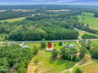 2216 Bell Williams Road, Burgaw, NC 28425 — 3-bedroom manufactured home, Burgaw, NC, photo 22 of 25: Aerial View – Home and Grounds