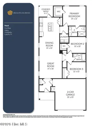 610 S Squires Run Lane, Richlands, NC 28574 – photo 3: Floor Plan