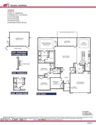 108 Oxford Court, La Grange, NC 28511 – photo 2: 2505 Floor Plan 2