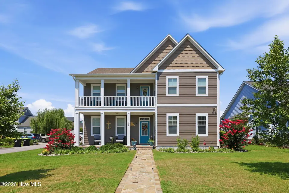 208 Bogue Harbor Court, Newport, NC 28570 – photo 1 of 70: Front Elevation