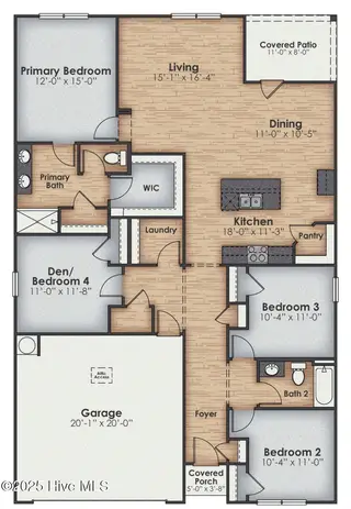 1254 Pogy Ln Se Lot 73, Winnabow, NC 28479 – photo 2: Cali Floorplan