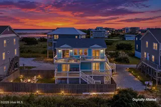 111 Summer Place Drive, North Topsail Beach, NC 28460 — 3-bedroom home, North Topsail Beach, NC, photo 1 of 58: 111SummerPlaceDrive-58_Dusk1